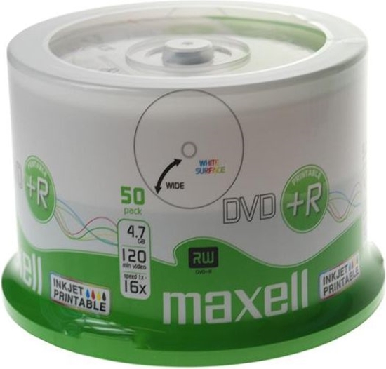 Изображение Maxell DVD+R 4.7 GB 16x 50 sztuk (275702.40)