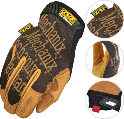 Attēls no Mechanix Wear Mechanix Wear Rękawice Original Leather Czarne-Coyote M