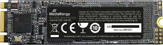 Picture of Dysk SSD MediaRange 128GB M.2 2280 SATA III (MR1021)