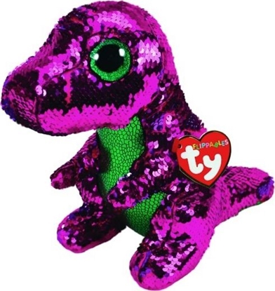 Attēls no Meteor Maskotka Beanie Boos Flippables cekinowy dinozaur 24cm