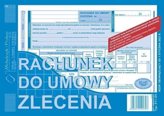 Picture of Michalczyk & Prokop Rachunek do umowy zlecenia A5 511-3H