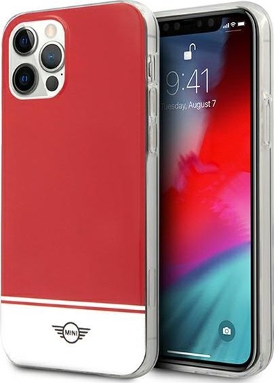 Picture of Mini Mini MIHCP12LPCUBIRE iPhone 12 Pro Max 6,7" czerwony/red hard case Stripe Collection