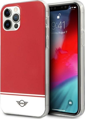 Изображение Mini Mini MIHCP12MPCUBIRE iPhone 12/12 Pro 6,1" czerwony/red hard case Stripe Collection