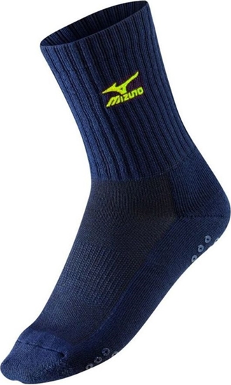 Picture of Mizuno Skarpetki Volley Socks Medium Mizuno Navy/Yellow roz. 38-40 (67XUU71584)