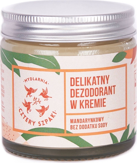 Picture of Mydlarnia Cztery Szpaki Delikatny Dezodorant W Kremie Mandarynkowy, 60ml