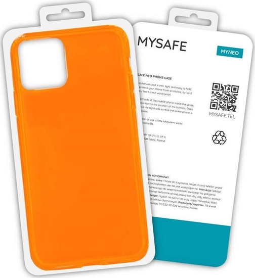 Изображение Mysafe MYSAFE ETUI NEO IPHONE 11 POMARAŃCZOWY PUDEŁKO