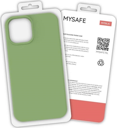 Picture of Mysafe MYSAFE ETUI SILIKONOWE IPHONE 12 MINI PISTACJA PUDEŁKO