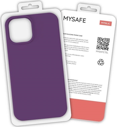 Picture of Mysafe MYSAFE ETUI SILIKONOWE IPHONE 12 PRO MAX ŚLIWKA PUDEŁKO