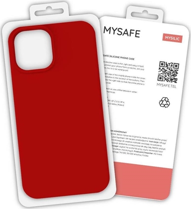 Изображение Mysafe MYSAFE ETUI SILIKONOWE IPHONE 13 MINI CZERWONY PUDEŁKO