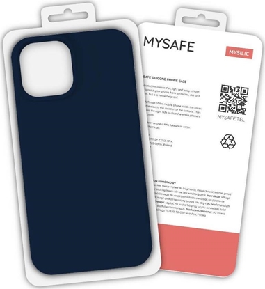 Attēls no Mysafe MYSAFE ETUI SILIKONOWE IPHONE 13 PRO MAX GRANATOWY PUDEŁKO