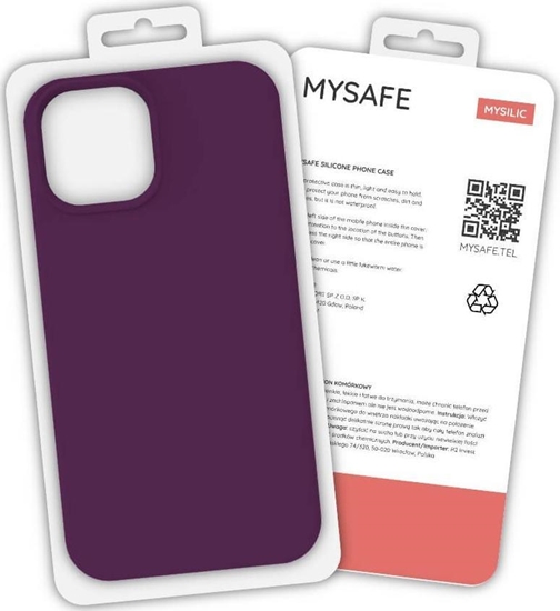 Picture of Mysafe MYSAFE ETUI SILIKONOWE SAMSUNG GALAXY A42 5G ŚLIWKA PUDEŁKO