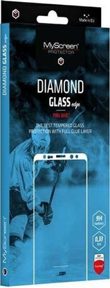 Attēls no MyScreen Protector Oppo A16/A16s - Szkło hartowane z klejem na całej powierzchni MyScreen DIAMOND GLASS edge FULL GLUE (czarna ramka)