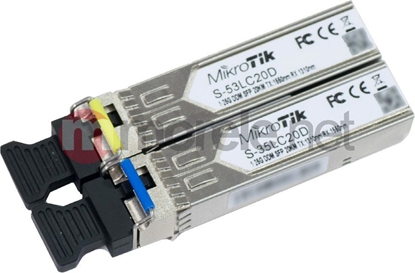 Attēls no Moduł SFP MikroTik Zestaw dwóch transceiverów S-3553LC20D