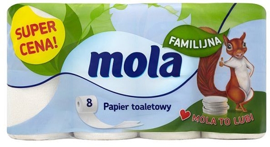 Picture of Mola Familijna papier toaletowy biały 8 szt