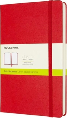 Attēls no Moleskine Notes MOLESKINE Classic L (13x21 cm) gładki, twarda oprawa, scarlet red, 400 stron, czerwony