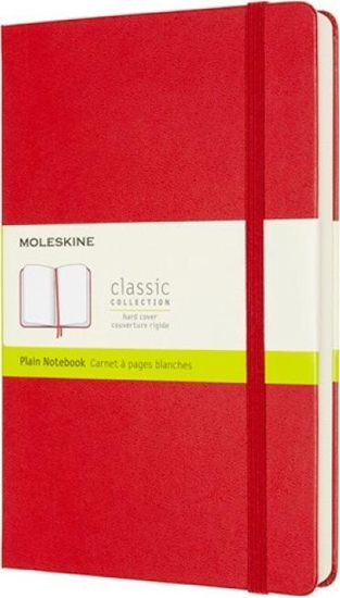 Picture of Moleskine Notes MOLESKINE Classic L (13x21 cm) gładki, twarda oprawa, scarlet red, 400 stron, czerwony