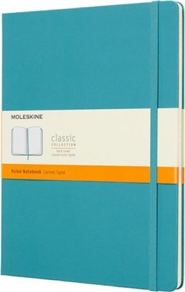 Picture of Moleskine Notes MOLESKINE Classic XL (19x25 cm) w linie, twarda oprawa, reef blue, 192 strony, niebieski