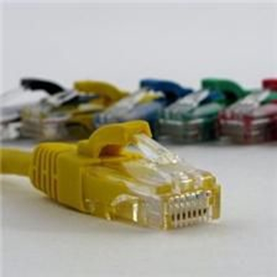 Picture of NetRack patchcord RJ45 osłonka zalewana kat. 6 UTP 5m żółty (BZPAT56Y)