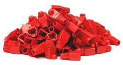 Picture of NetRack osłonka na wtyk RJ45 czerwona (100 szt) (NP48R)