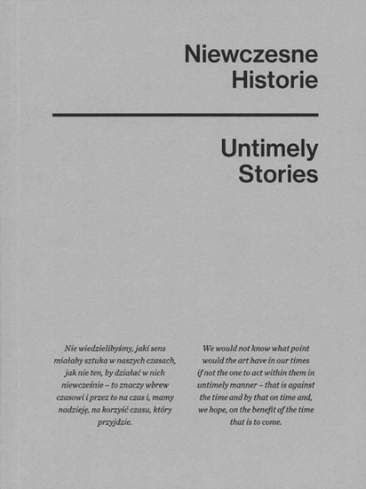 Picture of Niewczesne historie / Untimely stories