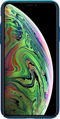 Attēls no Nillkin Nillkin Super Frosted Shield - Etui Apple iPhone 11 Pro Max z wycięciem na logo (Peacock Blue)