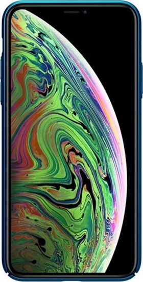 Picture of Nillkin Nillkin Super Frosted Shield - Etui Apple iPhone 11 Pro Max z wycięciem na logo (Peacock Blue)