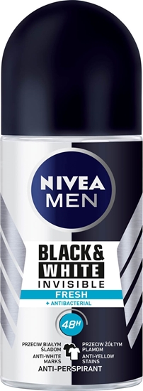 Picture of Nivea Nivea Dezodorant Antyperspirant INVISIBLE FRESH roll-on męski 50ml