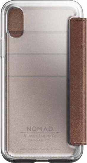 Изображение Nomad Nomad Folio Clear Leather Brown iPhone X / Xs