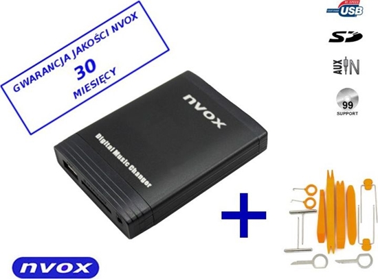 Picture of Nvox Zmieniarka cyfrowa emulator MP3 USB SD HYUNDAI KIA 13PIN... (NVOX NV1086M HYUNDAI KIA 13PIN)