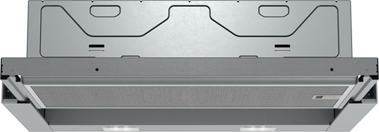 Picture of Siemens iQ100 LI64LA521 cooker hood Semi built-in (pull out) Metallic, Silver 389 m³/h B