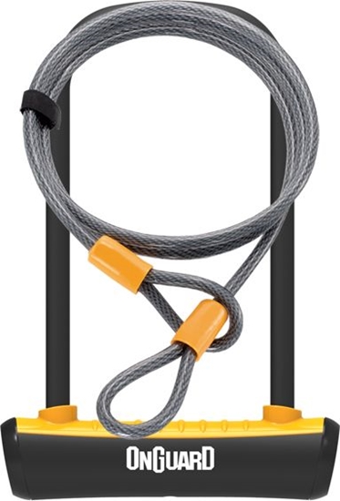 Изображение OnGuard Zapięcie rowerowe U-Lock Neon pomarańczowe 10x1200 mm (8154OR)