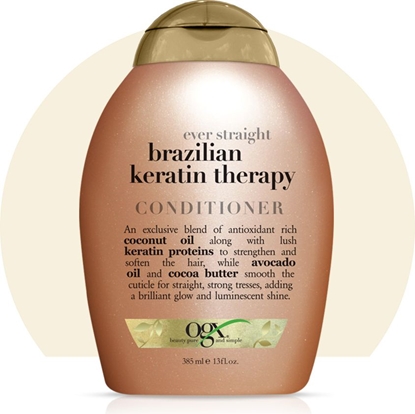 Attēls no Organix Cosmetix Odżywka Brazilian Keratin Smooth Conditioner wygładzająca z brazylijską keratyną 385ml