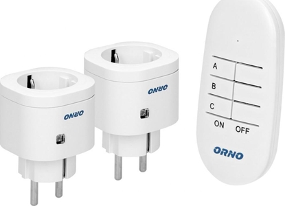 Attēls no Orno ORNO ZESTAW 2x GNIAZDA + PILOT OR-GB-439(GS)