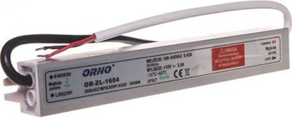 Attēls no Orno Zasilacz do oświetlenia LED 170-265V AC/12V DC 30W IP67 (OR-ZL-1604)