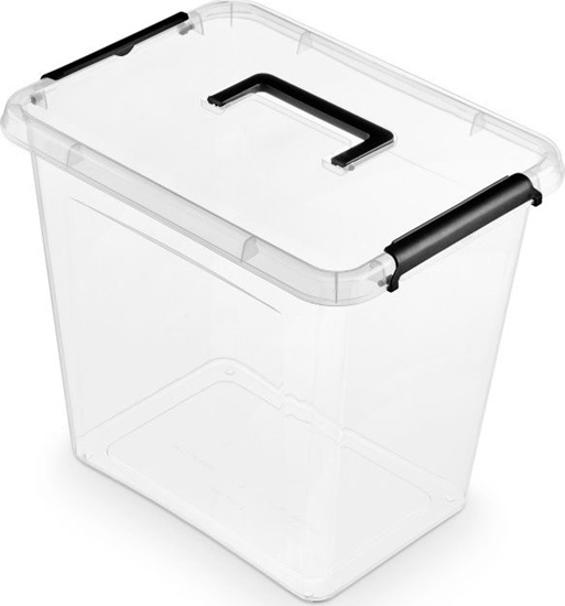 Picture of ORPLAST Pojemnik do przechowywania ORPLAST Simple box, 30l, z rączką, transparentny