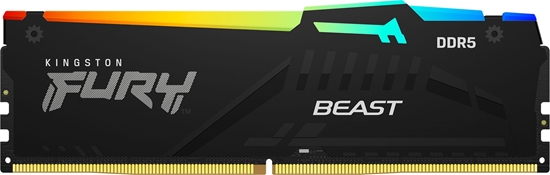 Изображение Pamięć Kingston Fury Beast RGB, DDR5, 16 GB, 5600MHz, CL40 (KF556C40BBA-16)