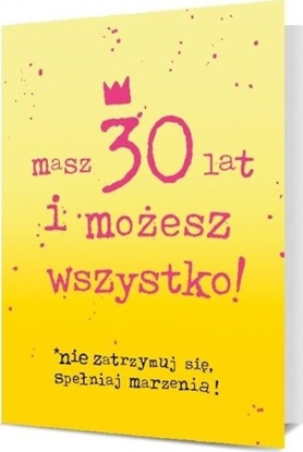 Attēls no Pan Dragon Karnet B6 30 urodziny - masz 30 lat i możesz wszystko K.B6-1910