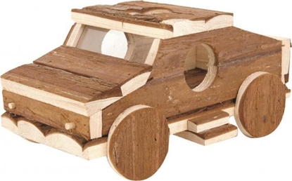 Attēls no Panama Pet Samochód dla gryzoni, drewniany, 25x16x11,5cm