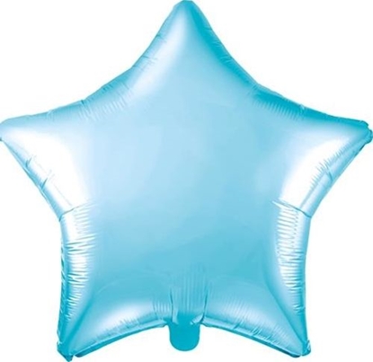 Изображение Party Deco Balon foliowy Gwiazdka, błękitny, 48cm uniwersalny
