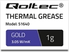 Изображение Pasta termoprzewodząca Qoltec Gold 1g (51640)