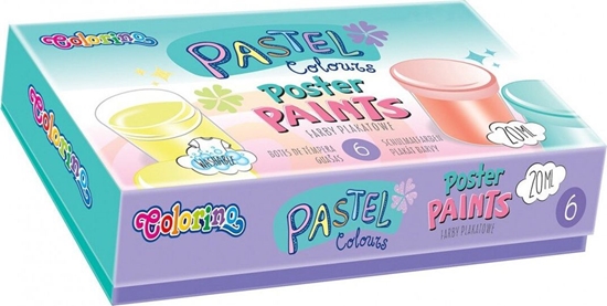 Изображение Patio Farby plakatowe Colorino Kids Pastel 6 kolorów 20 ml