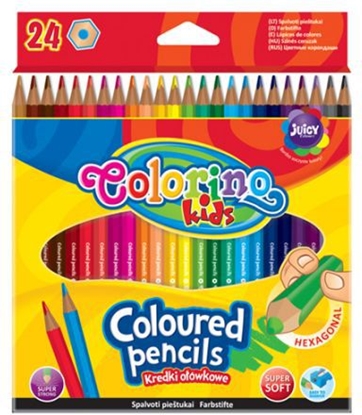 Attēls no Patio Kredki ołówkowe Colorino Kids - 24 kolory