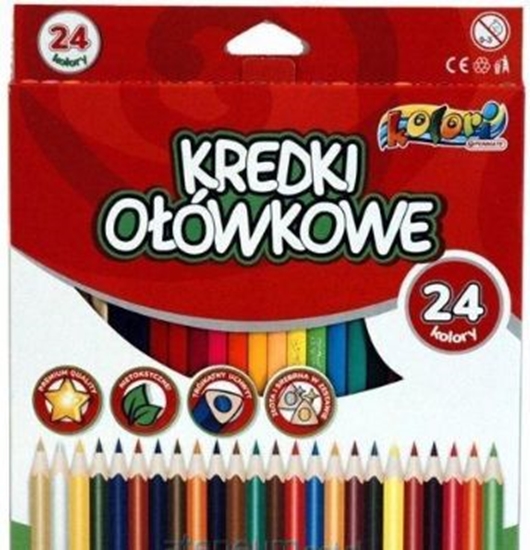 Изображение Penmate Kredki Premium Kolori ołówkowe 24 kolory