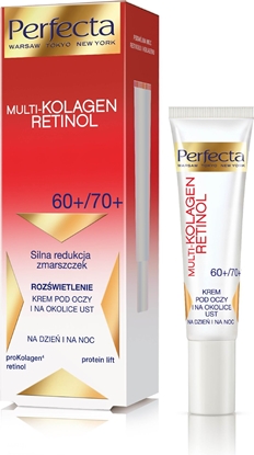 Attēls no Perfecta Krem pod oczy Multi-Kolagen Retinol 60+/70+ przeciwzmarszczkowy 15ml