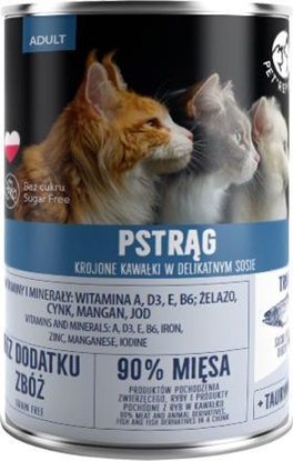 Attēls no Pet Republic Kawałki pstrąga w sosie dla kota 400g