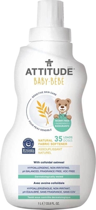 Picture of Płyn do płukania Attitude Attitude, Sensitive Skin Baby, Delikatny płyn zmiękczający do płukania tkanin dziecięcych, 1L