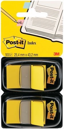 Изображение Post-it Zakładka indeksująca 680-Y2EU, 25mmx43mm, żółty, 2 x 50sztuk (3M0835)