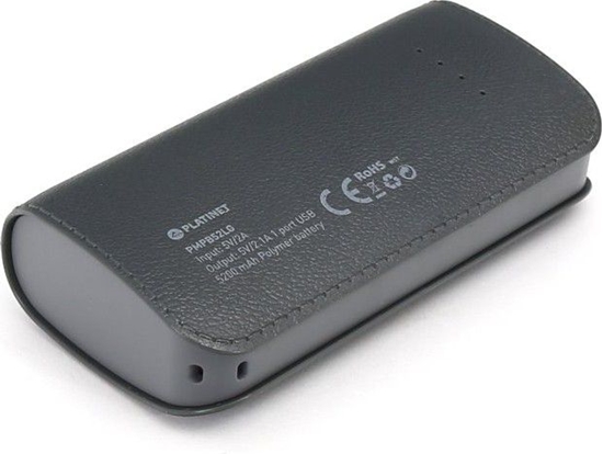 Picture of Platinet PMPB52LG power bank Lithium-Ion (Li-Ion) 5200 mAh Grey