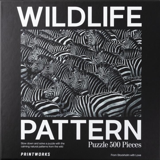 Изображение Printworks Puzzle 500 Wildlife Pattern Zebra