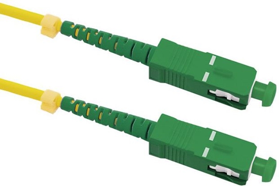 Picture of Qoltec Optic Patchcord SC/APC - SC/APC simplex SM 9/125 G652D 5m (54284)